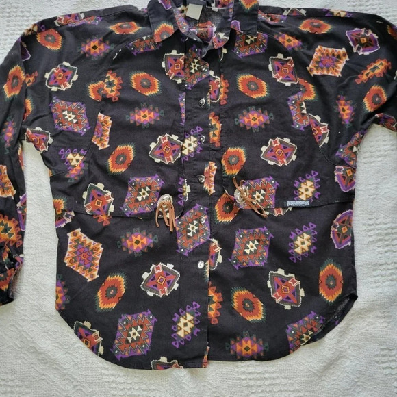 Rough Riders Vintage Style Western Button up Shirt - Picture 4 of 11